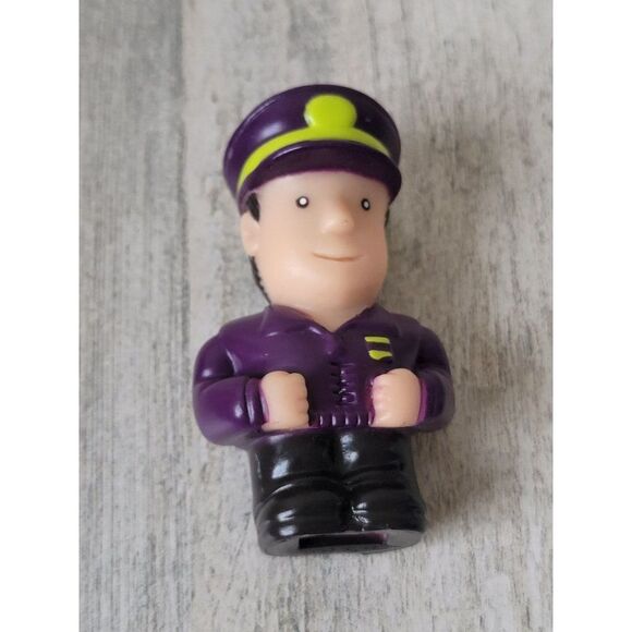Battat purple conductor construction person doll toy figure - Picture 3 of 4